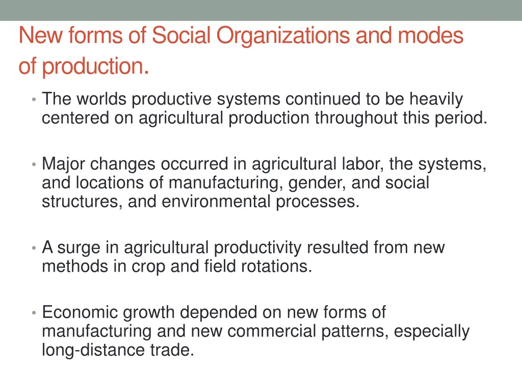 new forms of social organizations and modes