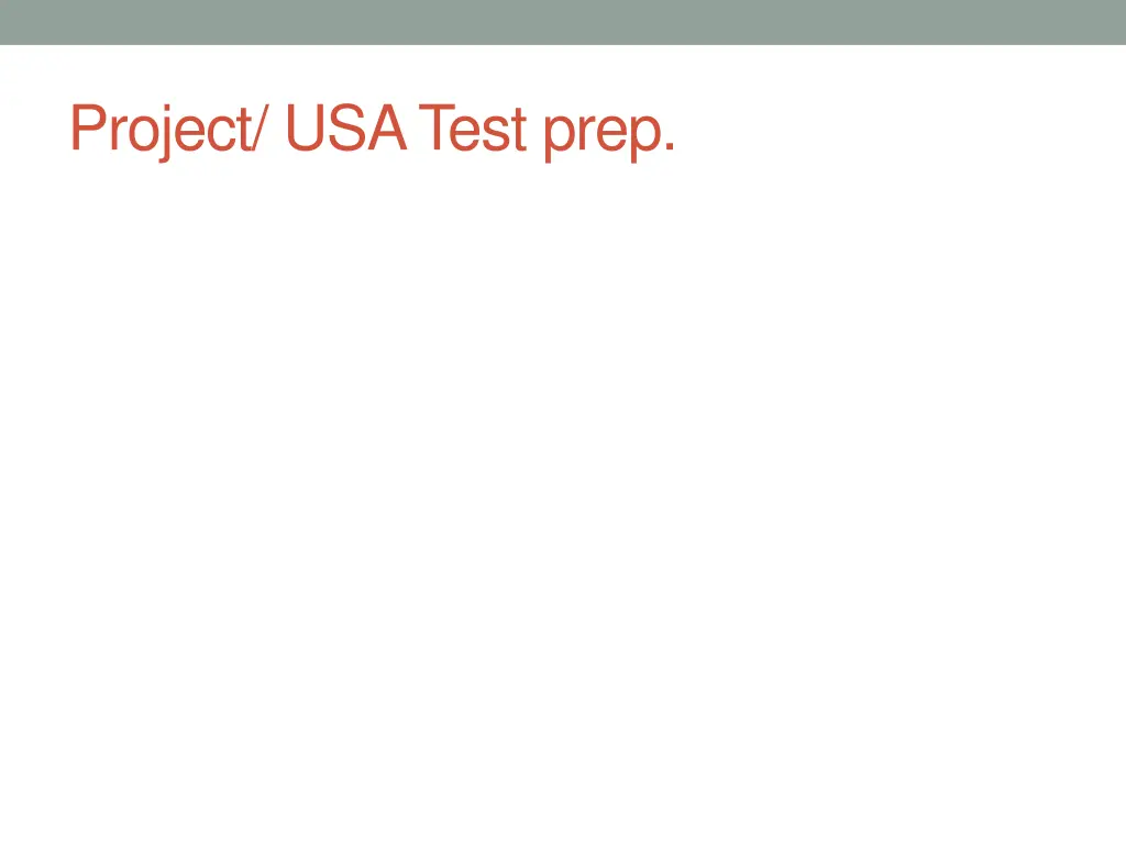 project usa test prep