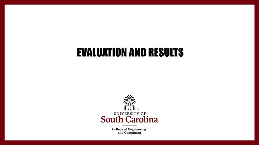 evaluation and results