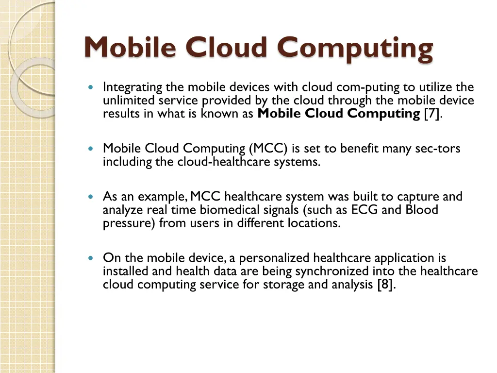 mobile cloud computing
