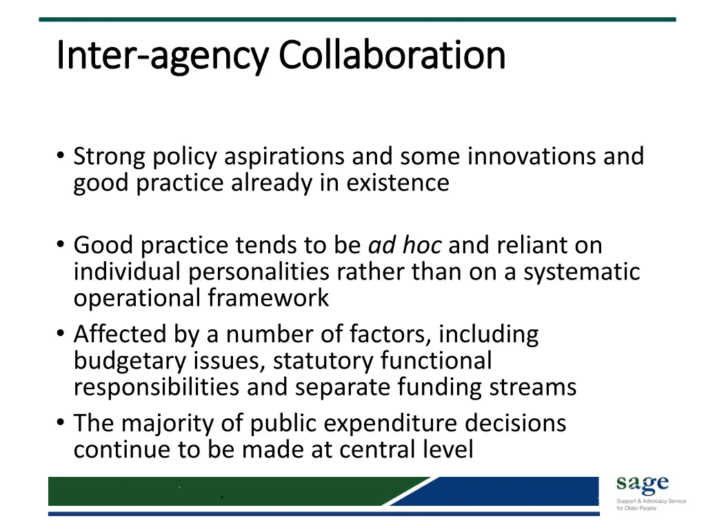 inter inter agency collaboration agency 1