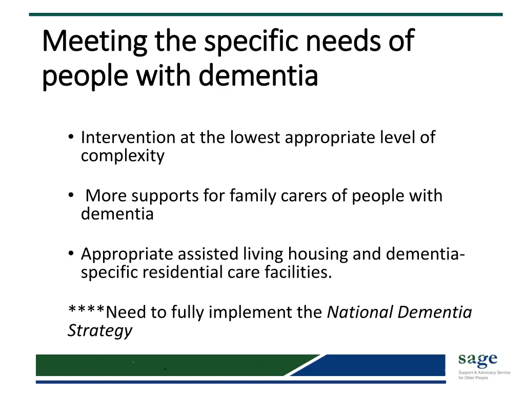 meeting the specific needs of meeting 1