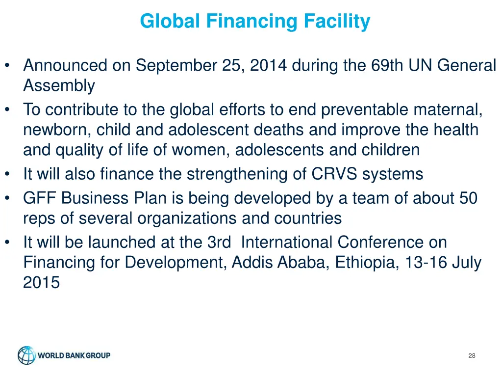 global financing facility