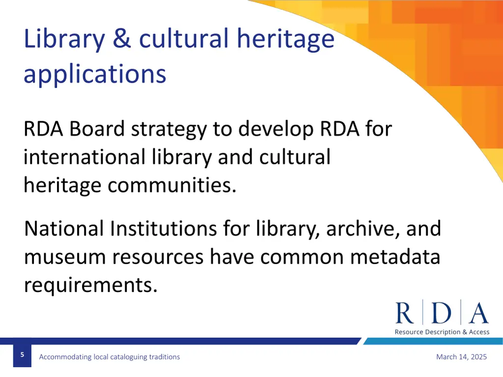 library cultural heritage applications