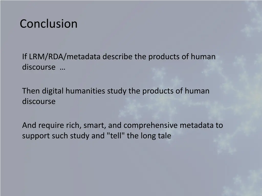 conclusion
