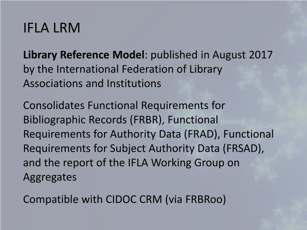 ifla lrm