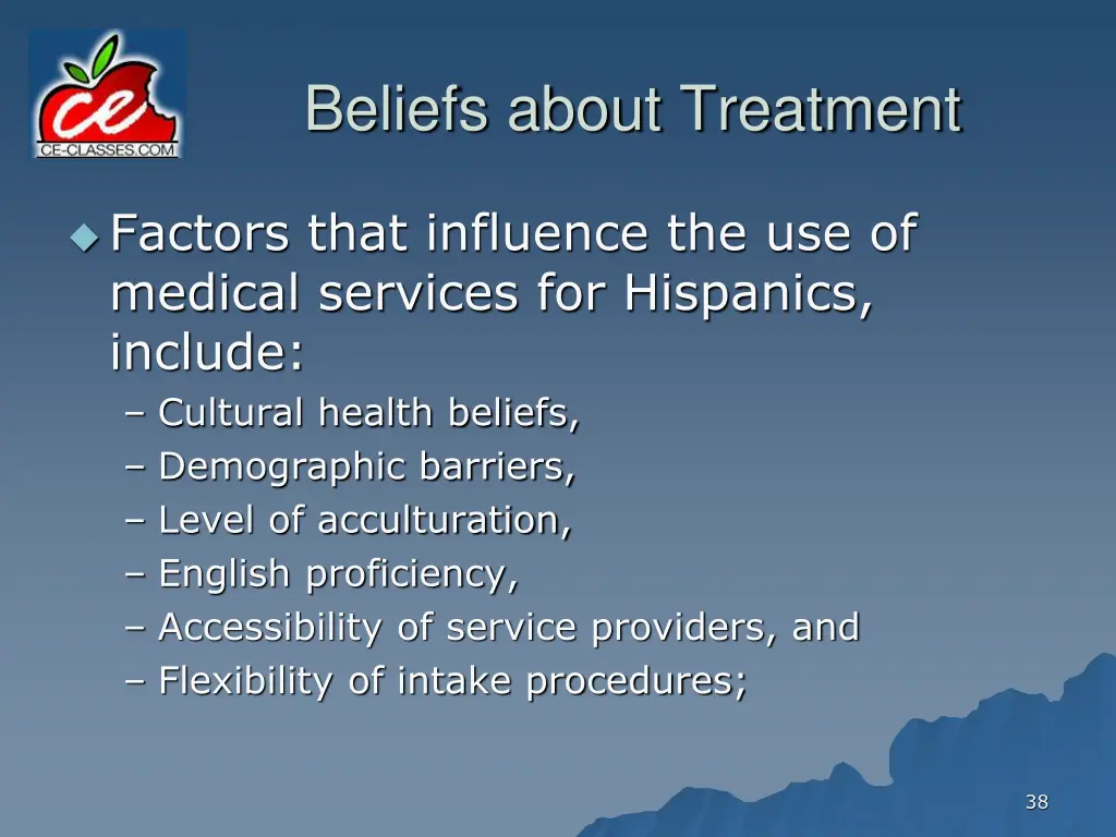beliefs about treatment 1
