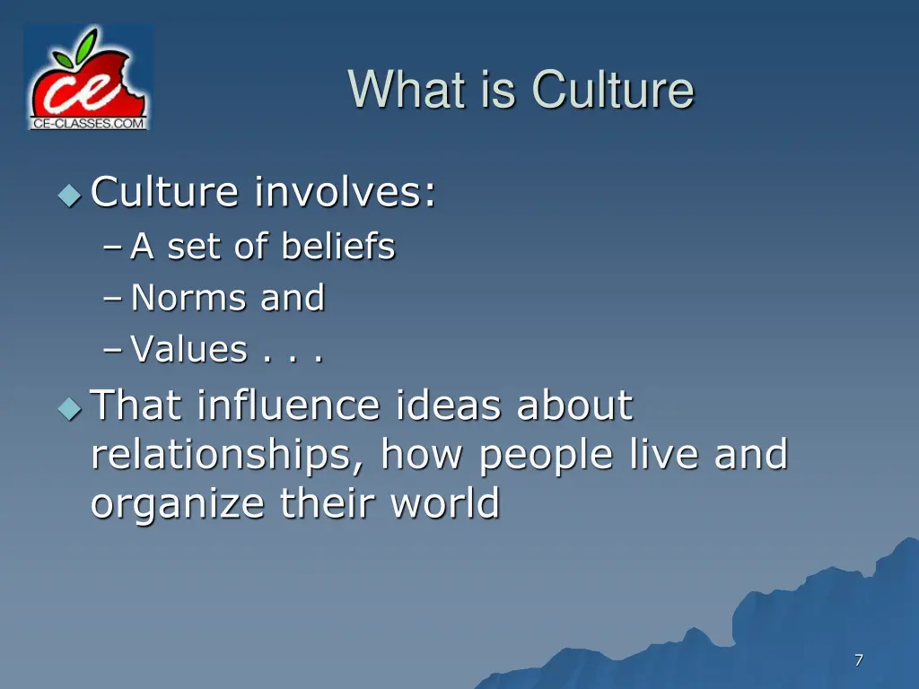 what is culture 1