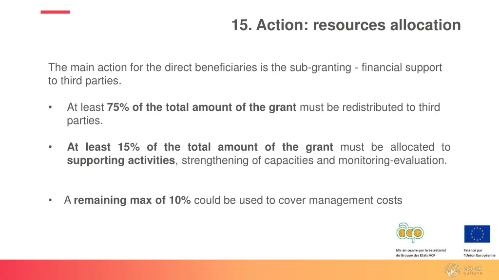 15 action resources allocation