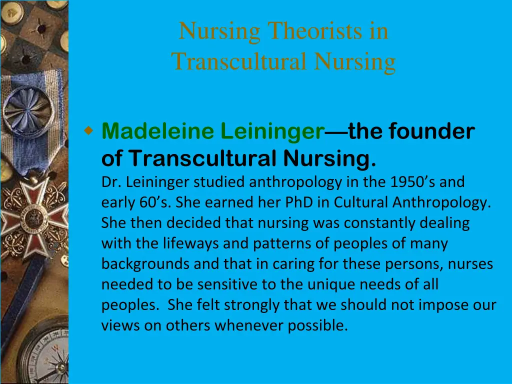 nursing theorists in transcultural nursing