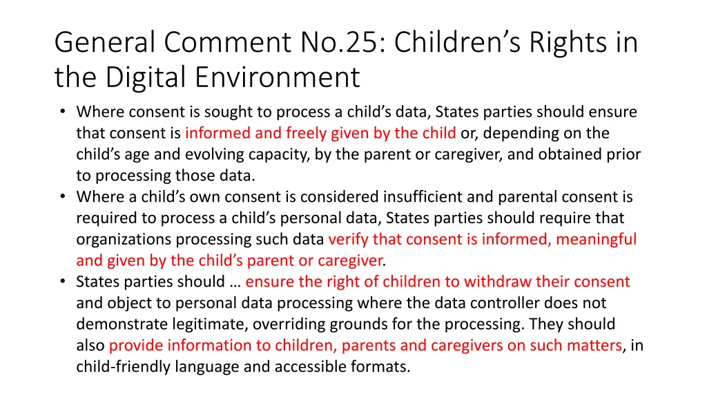 general comment no 25 children s rights