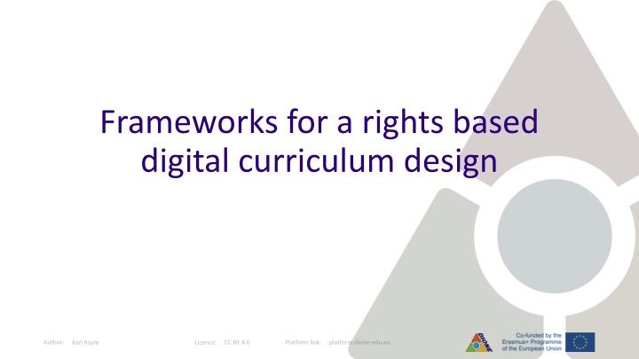 frameworks for a rights based digital curriculum