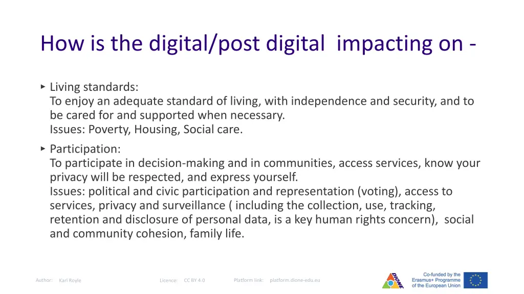 how is the digital post digital impacting on 2