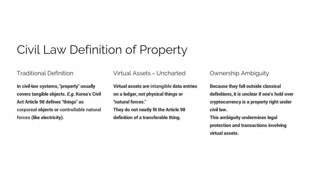civil law definition of property