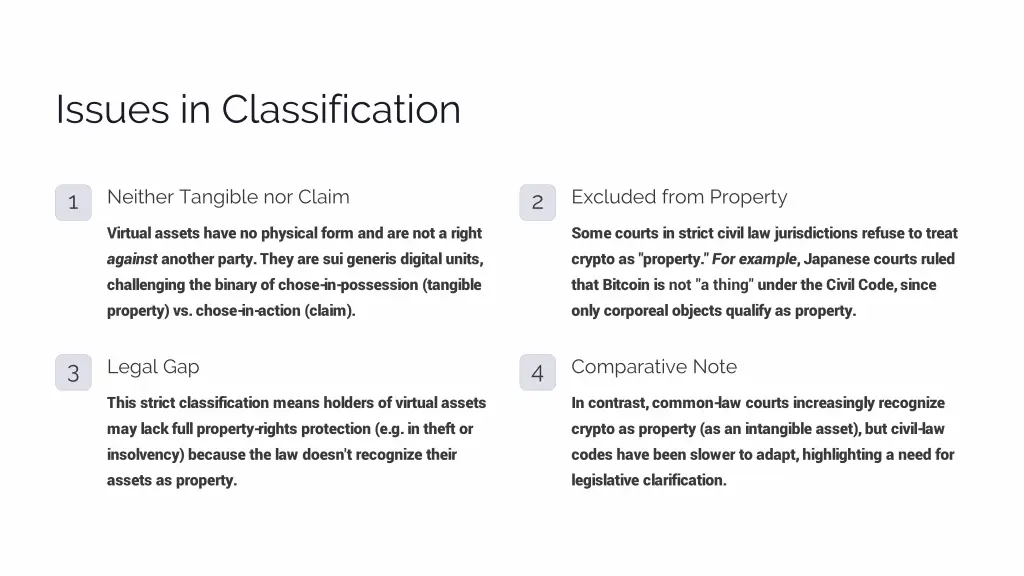 issues in classification