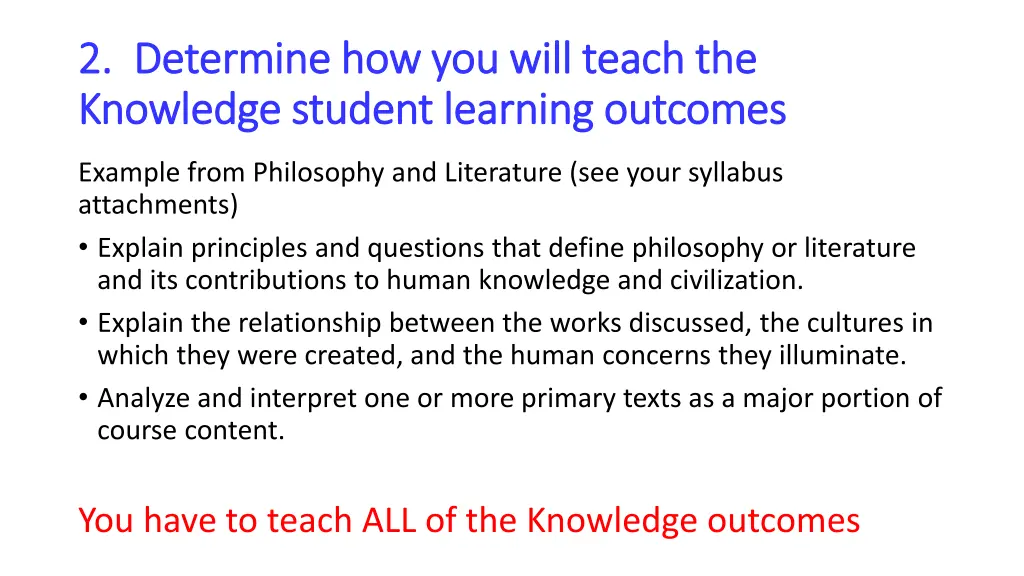 2 determine how you will teach the 2 determine