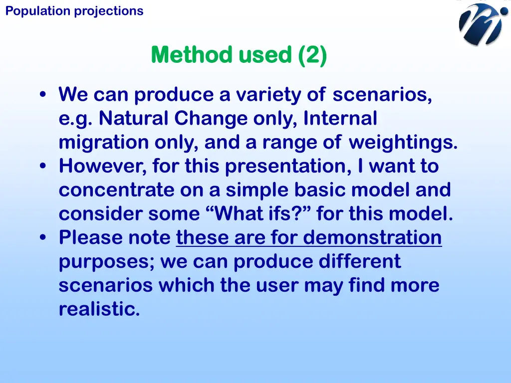 population projections 4
