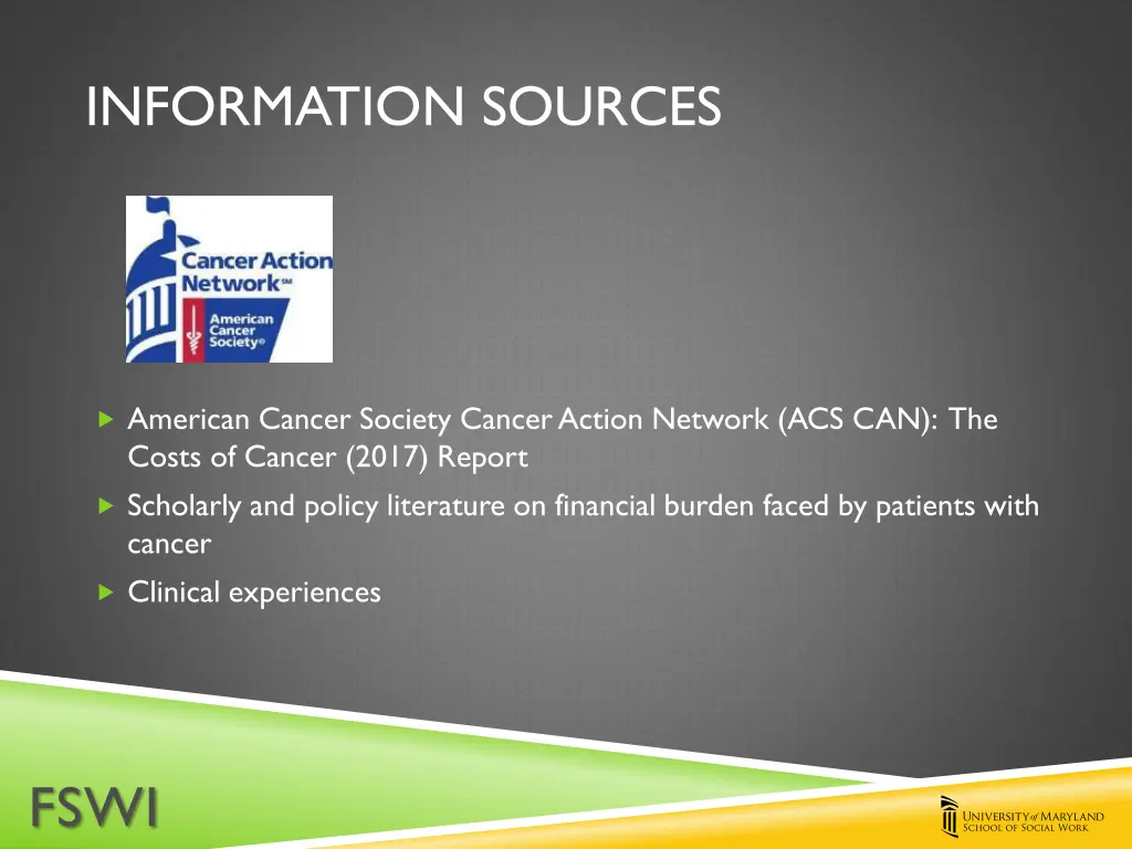 information sources