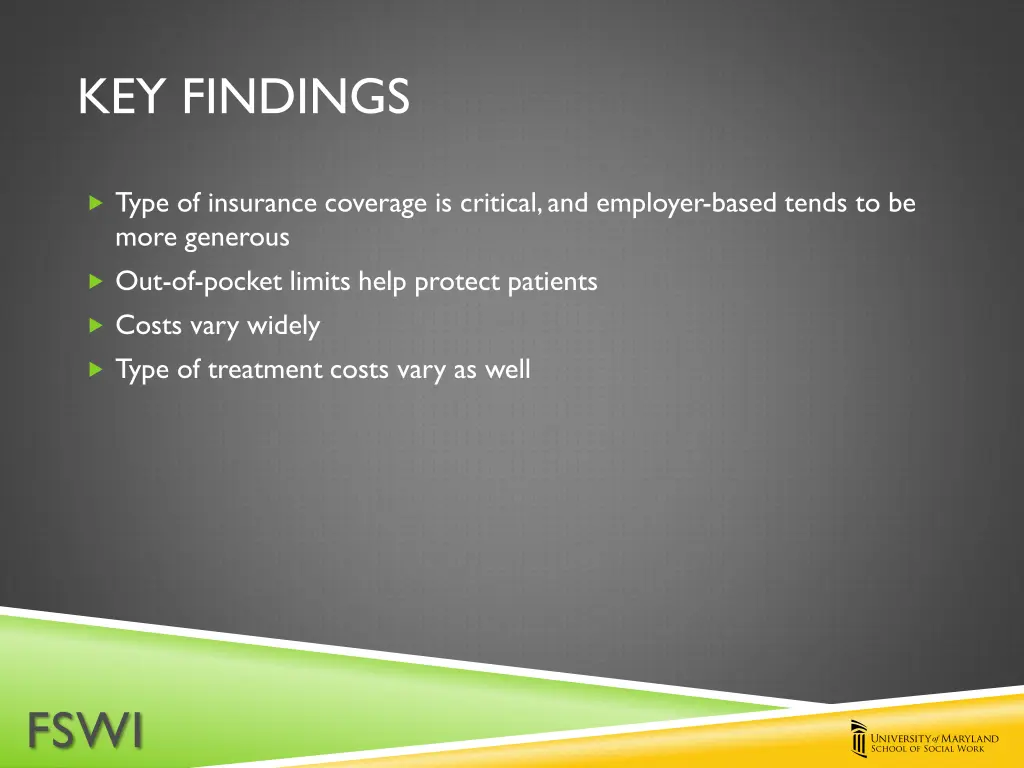 key findings