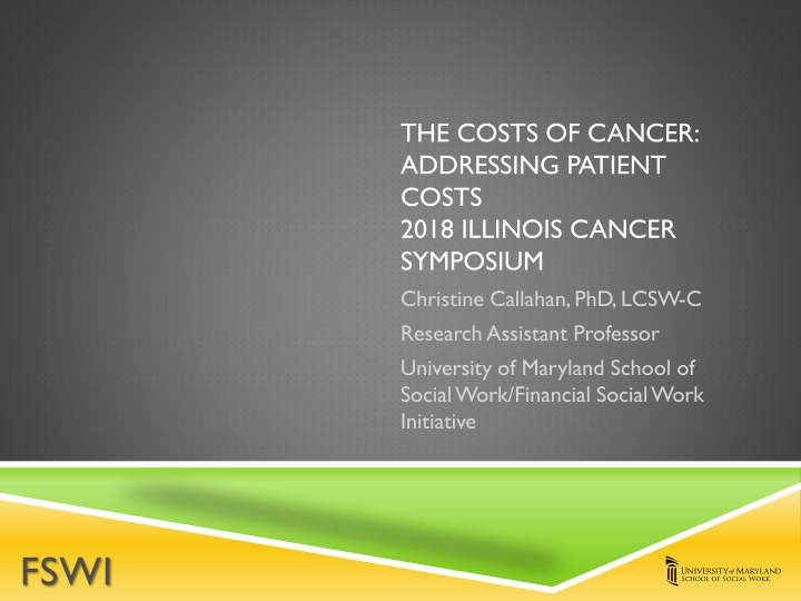 the costs of cancer addressing patient costs 2018