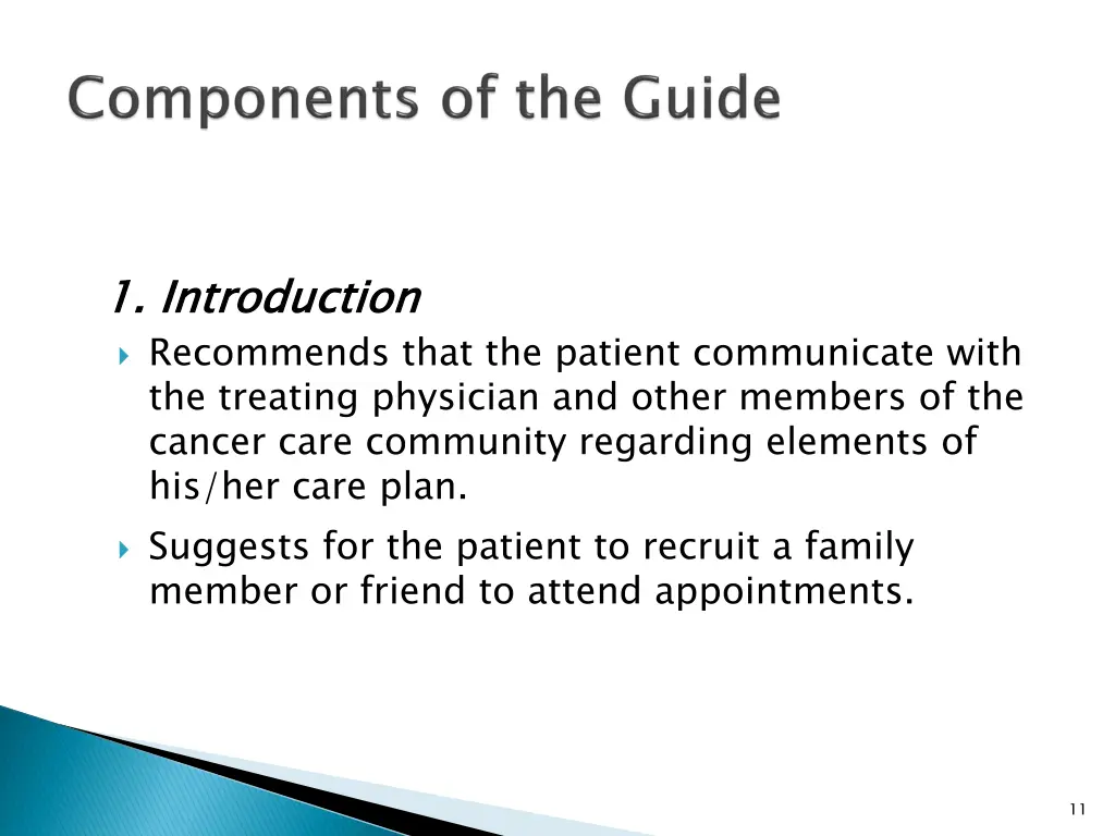 1 introduction recommends that the patient