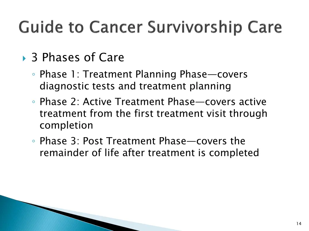3 phases of care phase 1 treatment planning phase