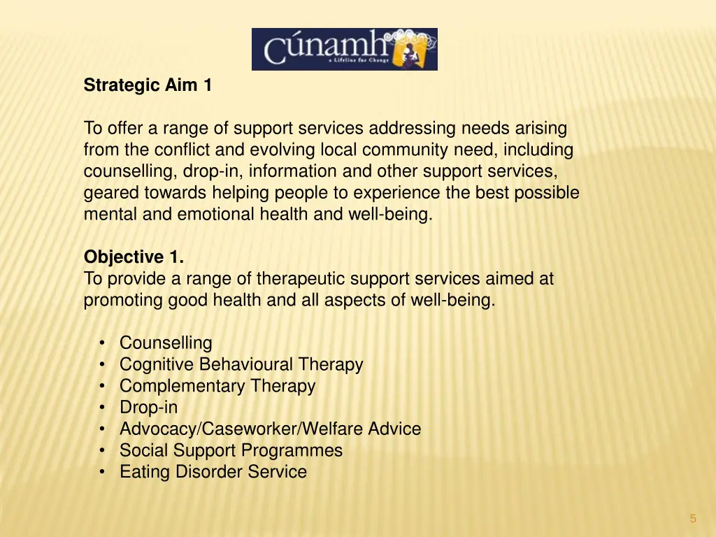 strategic aim 1