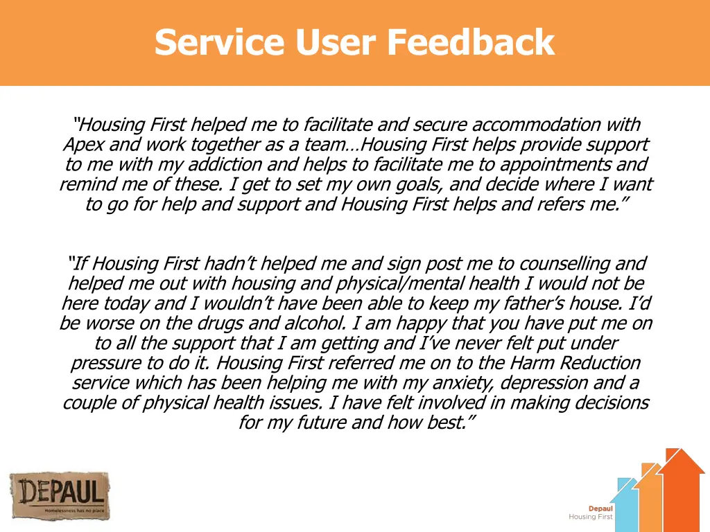 service user feedback