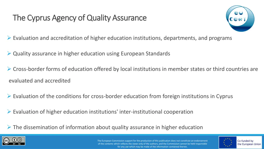 the cyprus agency of quality assurance the cyprus
