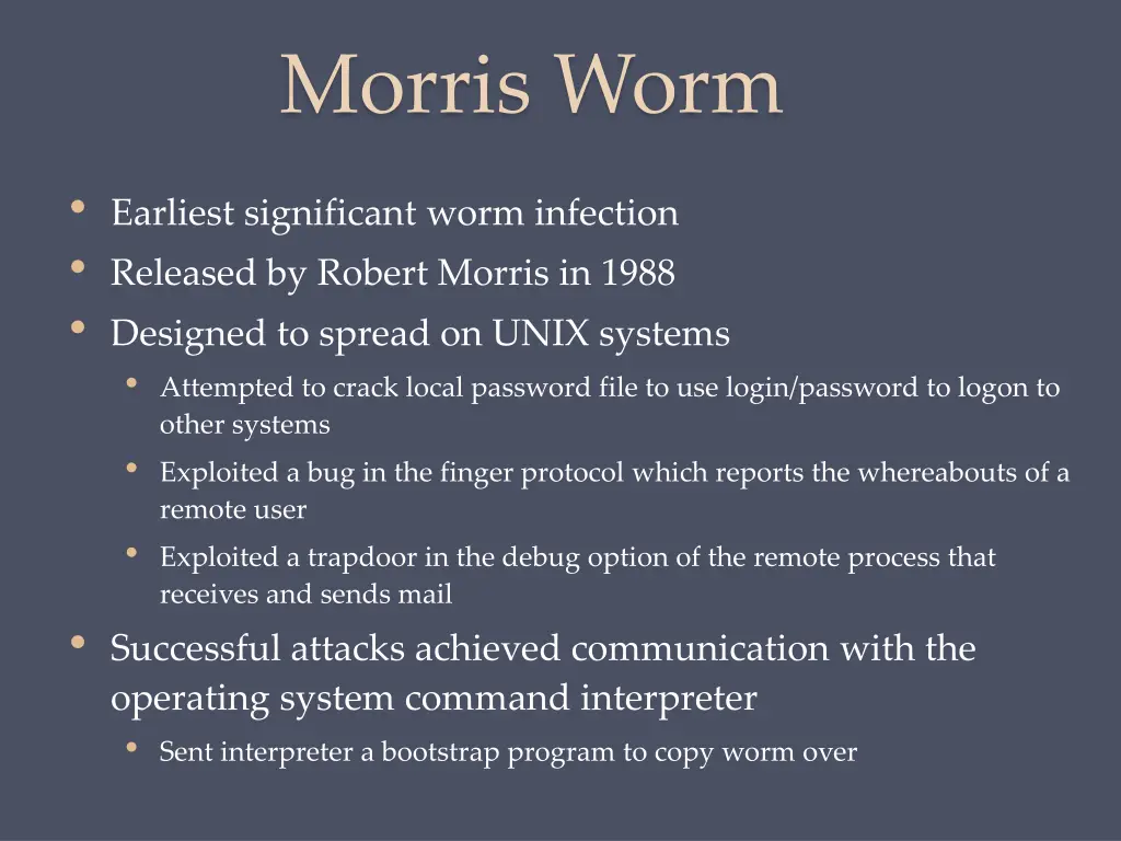morris worm