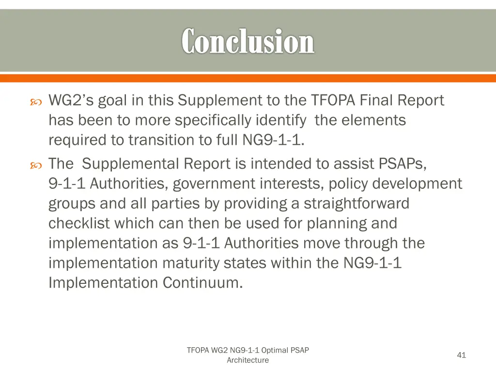 conclusion