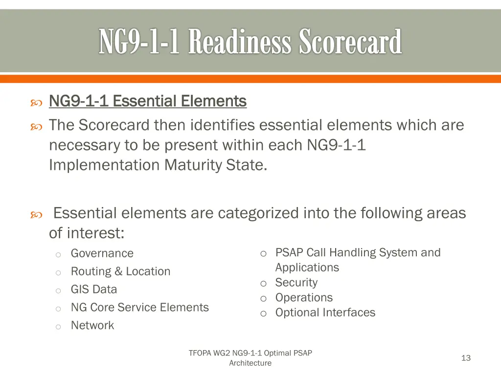 ng9 1 1 readiness scorecard 2
