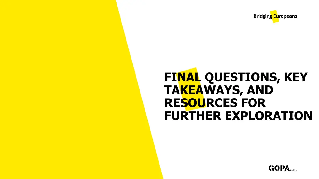 final questions key takeaways and resources