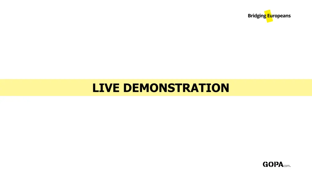 live demonstration