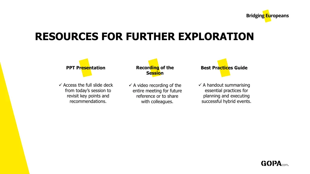 resources for further exploration