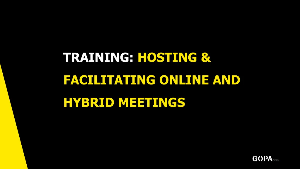 training hosting