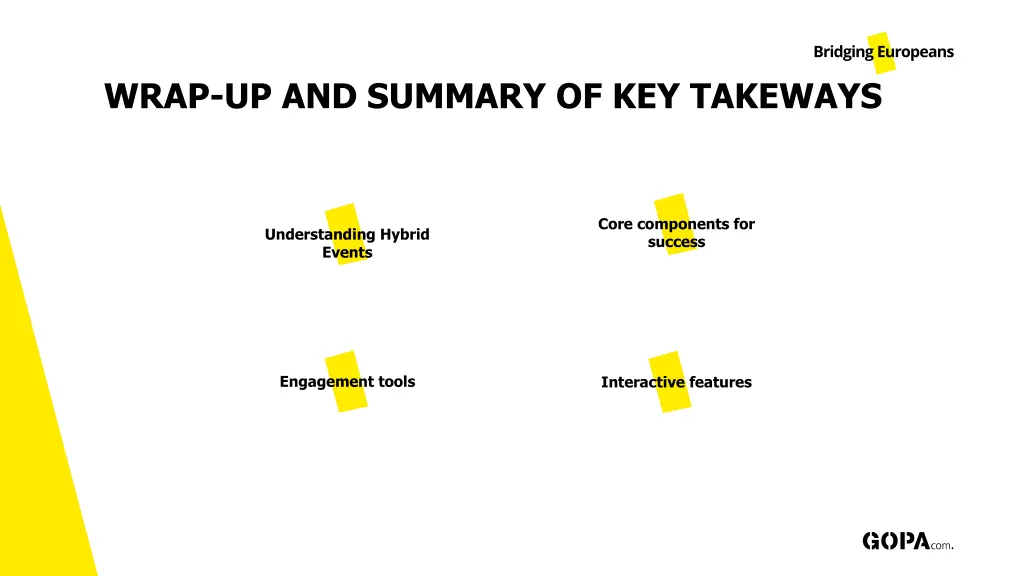 wrap up and summary of key takeways