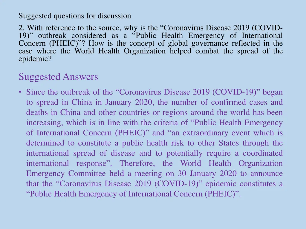 suggested questions for discussion 2 with