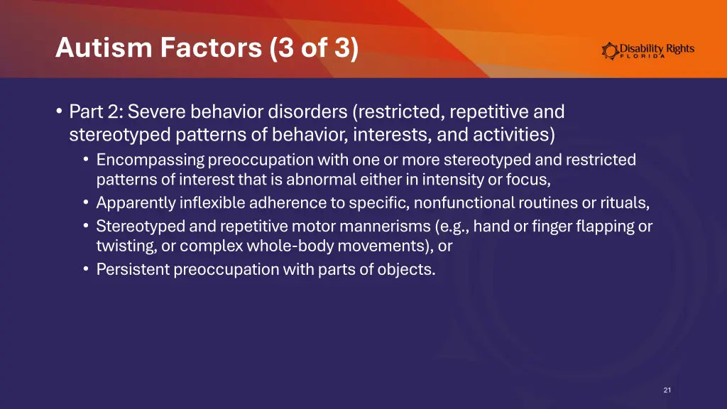 autism factors 3 of 3
