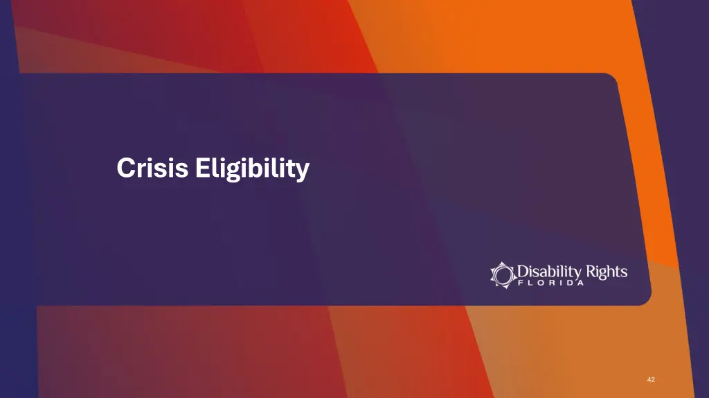 crisis eligibility