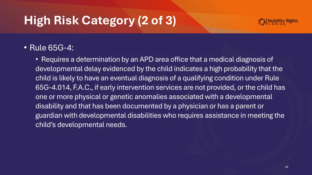 high risk category 2 of 3