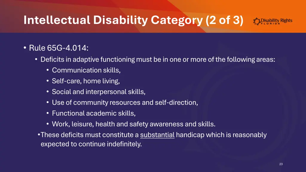 intellectual disability category 2 of 3