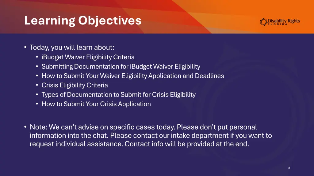 learning objectives