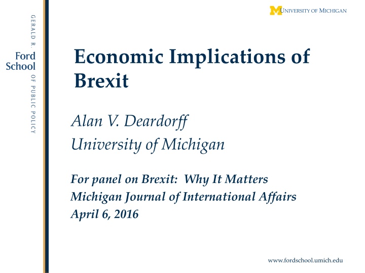 economic implications of brexit