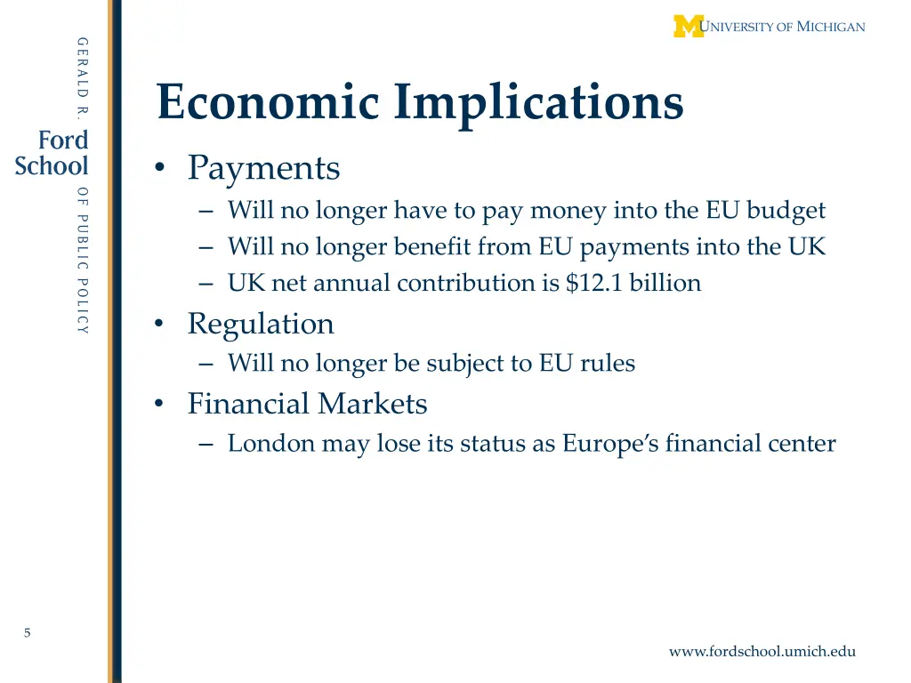 economic implications payments will no longer
