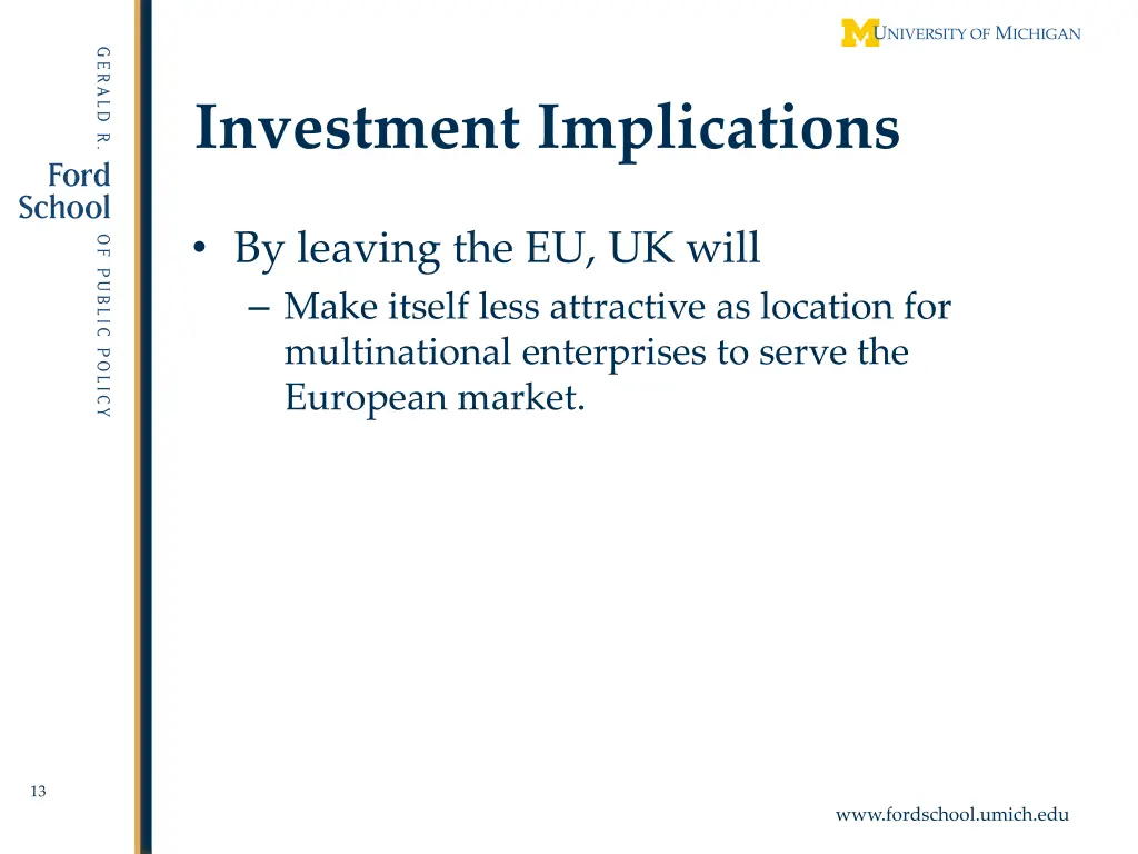 investment implications
