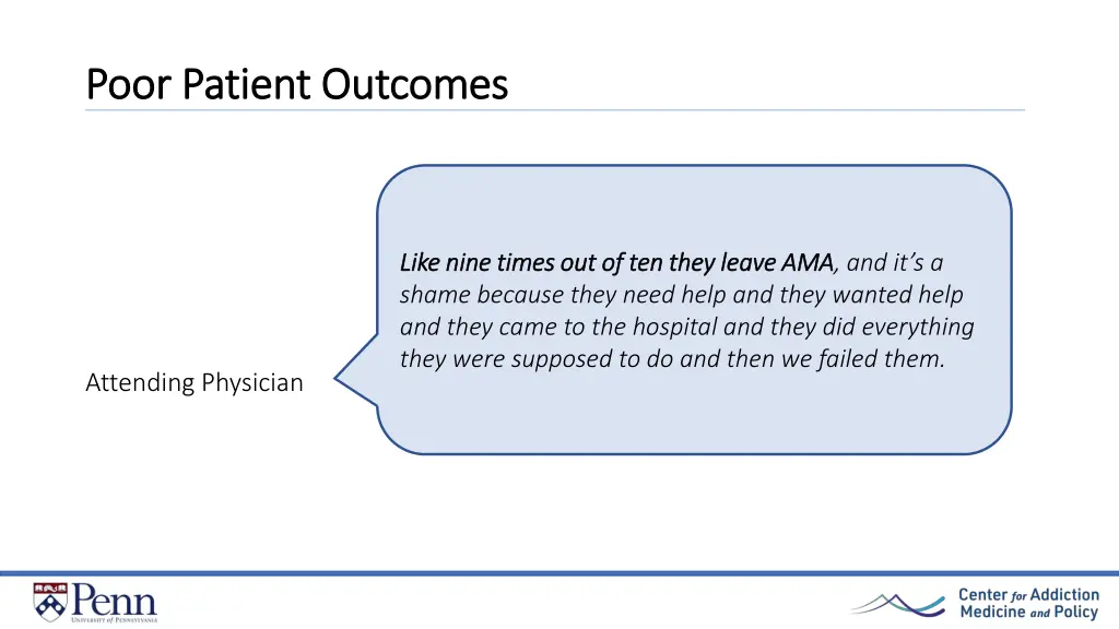 poor patient outcomes poor patient outcomes