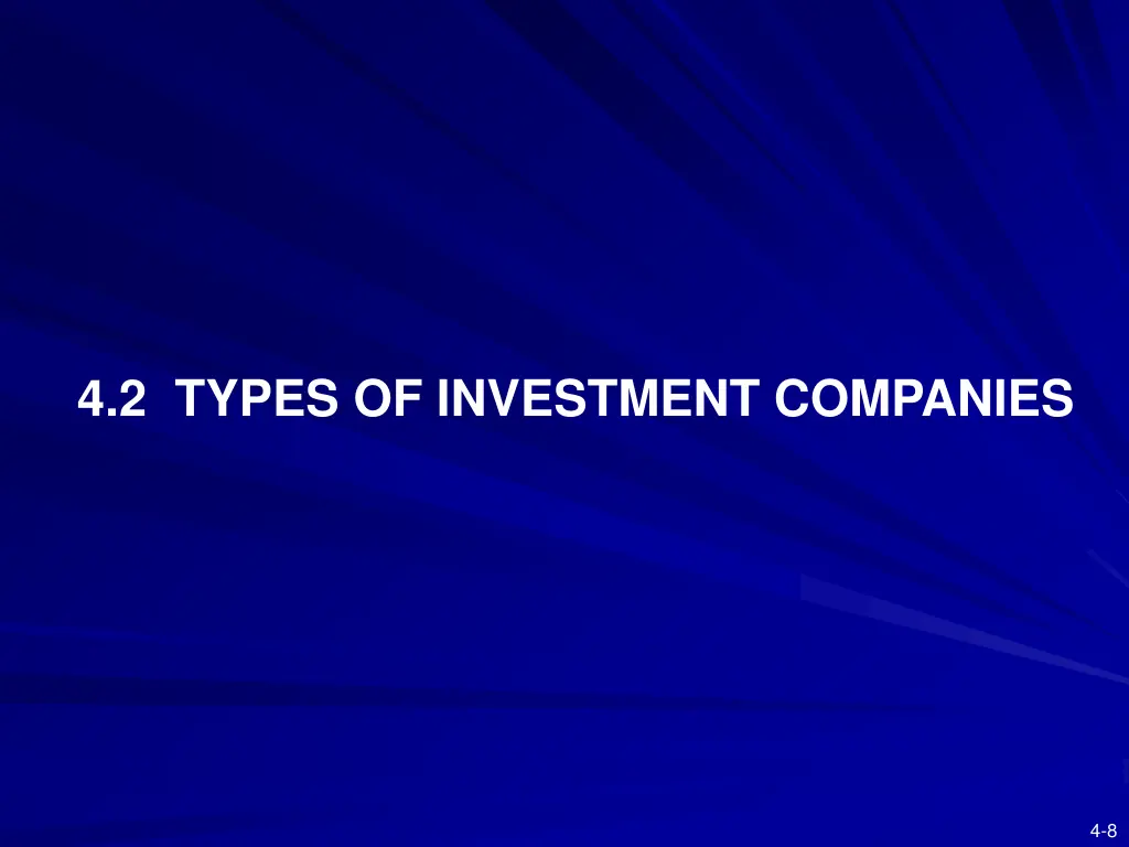 4 2 types of investment companies