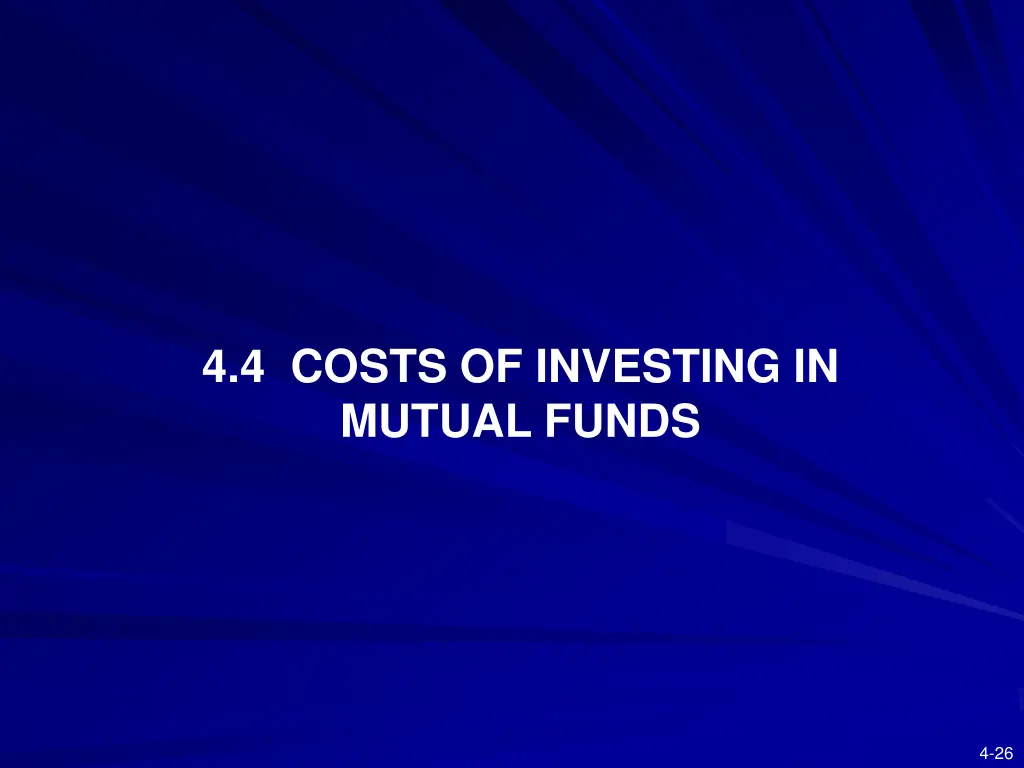 4 4 costs of investing in mutual funds