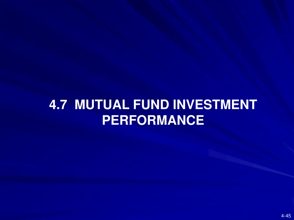 4 7 mutual fund investment performance